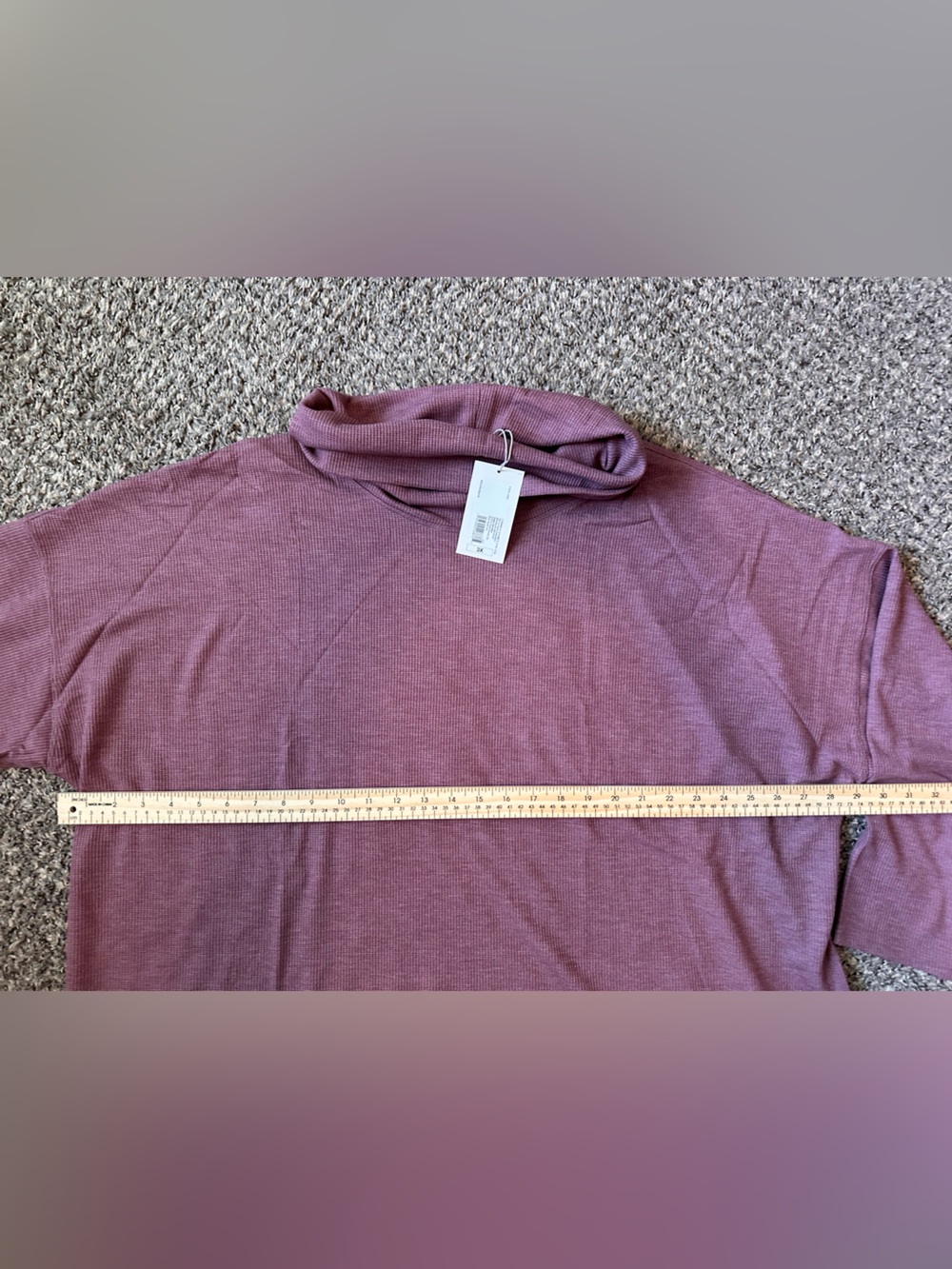 a new day Mauve Ribbed Cowl Neck Sweater - Picture 6 of 8
